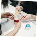 POPETPOP 2 Pcs Nail Art Crystal Cup Glass Tumbler with Lid Glass Nail Dish Liquid Powder Dappen Dish Crystal Dappen Dish Liquid Containers Dish Cover White Crystal 5.5x5.5cmx2pcs Bluex2pcs - Buy Online on GoSupps.com