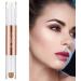 jojomis Highlighters Stick Double-Head Makeup Concealer Contouring Cream Set Face Highlighters Sticks - White+ Light coffee - Buy Online on GoSupps.com