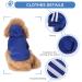 Cozy Dog Sweater for Small Dogs & Puppies - Cute Cotton Hoodies in Dark Blue & Red - Buy Online on GoSupps.com