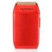 Supreme Trimmer Crunch Mens Foil Shaver STF602 (150 Minute Run Time) Men's Electric Razor | Waterproof Shaver for Short Hair or Stubble Barber Use | Red
