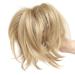 SEGO Ponytail Extension Hairpiece Braid Ponytail Hair Extension with Butterfly Clip Like Real Hair Medium Blonde 95g-12"(30cm)