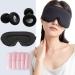 RitMoment M7 Ear Plugs for Noise Reduction 2 Pairs+Sleep Mask Light Blocking +Foam Earplugs - Super Soft Comfortable Silicone Earplugs for Quiet Sleep Snoring Focus Noise Sensitivity Concerts DJs