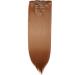 Ombre Colorful Synthetic Clip in Hair Extensions - 23 Light Auburn - 8Pcs Full Head, 18Clips - Buy Online on GoSupps.com