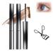 Arlio Iron Wand Mascara Vivavogue Lash 3D Curling Eyelash Iron Mascara Arlio Non-Smudging Mascara Waterproof Long Lasting Mascara Volume and Length (Brown 2pcs)