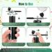 FURREN Portable Rechargeable Wireless Airbrush with Compressor Fit for Face Beauty Nail Art Black - Buy Online on GoSupps.com