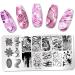 Nail Stamping Plates - Marble Pattern Stainless Steel Nail Art Stencil Tools for Perfect Designs - Buy Online on GoSupps.com