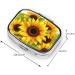 Sunflower Printing Small Pill Case - Cute 2 Compartment Travel Pill Organizer for Pocket & Purse - Perfect Gift - Buy Online on GoSupps.com