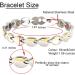 N+NITROLUBE Magnetic Lymph Detox Bracelet for Women - Therapy Energy Stainless Steel - Elegant Jewelry - Silver&Gold 7.87 - Buy Online on GoSupps.com