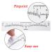 Skymore Eyebrow Stencils - 100 PCs Disposable Microblading Rulers for Perfect Permanent Make-Up | International Shipping - Buy Online on GoSupps.com
