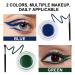 Doxlam 2PCS Blue Green Gel Eyeliner Set - Waterproof Matte Smudge-proof Eye Liner with Brushes - 24 Hours Wear - High Pigmented Cream Eyeliner - Makeup Kit - Buy Online on GoSupps.com