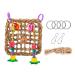 POPETPOP Bird Hammock-Bird Foraging Toy Perch Net Seagrass Mat Parakeet Swing Bird Toys for Cockatoo Cockatiels-Conure-Budgie-Parakeet-Lovebird-Parrots