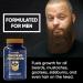 Derm Dude Power Beard Vitamins - Biotin 10K MCG & Collagen for Thicker Fuller Beards - 60 Capsules for Men's Beard Growth & Hair Restoration - Buy Online on GoSupps.com
