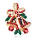WIPPWER Pin Jewelry Gifts for Women Cute Inlaid Rhinestone Christmas Brooches for Women Creative Colorful Boots Snowman Pins Party Accessories Sweater Jewelry Brooches & Pins