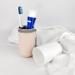 Travel Toothbrush Holder Set for Couples - Portable Multifunctional Toothbrush and Toothpaste Case for Camping Business Trips & School - Pink/White - Buy Online on GoSupps.com