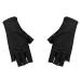 Vipomkowa Nail Machine Special Gloves For Nail Salon Baking Lamp Heat Insulation Sun Breathable Nail Leakage Gloves Nail Stand Holder A Black