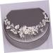 FRCOLOR Pearl Comb Bride Headdress Alloy Hair Comb Decorative Hair Combs Bridal Hair Clip Pearl Floral Hair Barrette Bride Hair Accessory Pearl Hair Pin White Hair Accessories Rhinestones - Buy Online on GoSupps.com