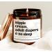 Generic Nipple Cream Adult Diapers and No Sleep Candle New Mom Gift Baby Shower Candle Mum to Be Candle