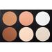 Vodisa Contour Face Powder Kit - Professional Base Foundation Corrector Palette for Highlighting, Contouring, and Bronzing - Brown - Buy Online on GoSupps.com
