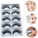 Beatifufu 5 Pairs Fake Eyelashes Beauty Eyelashes Fake Bottom Lashes Natural False Eyelashes Accessories Eyelashes Accessory Natural False Lashes Fake Lashes Girl Eyelash Fiber - Buy Online on GoSupps.com