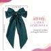 ZhongShuang Green Hair Bow Green Big Hair Bows for Women Solid Color Bow Hair Clips with Long Ribbon French Barrette Clip Soft Satin Silky Hair Bows Cute Gifts for Women Girls - Buy Online on GoSupps.com
