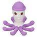 Octopus silicone-baby toothed toy soft cartoon-stripped gone bite ring ergonomic gum massager to facilitate teething brain development
