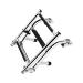 Mojiate Stainless Steel 3 Step Folding Boat Ladder 2+1 Steps Portable Swim Ladder with 250mm Width for Marine Yacht Boat
