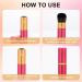2 Pack Retractable Kabuki Makeup Brushes Small Portable Travel Foundation Brush Ultra Soft & Fine Bristles Face Blusher Brush with Cover for Bronzer Buffing Highlighter Flawless Powder Cosmetics Black & Red - Buy Online on GoSupps.com