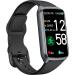 Amzhero Health Fitness Tracker with 24/7 Heart Rate Blood Oxygen Blood Pressure Sleep Tracker 5ATM Waterproof Activity Trackers with Step Tracker - S & L - Spaceblack