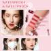 2 Colors Lip Tint Stain for Cheek & Lip | Long Lasting Glossy Korean Mini Liquid Lipstick - #01 APPLE & #03 WATERMELON - Buy Online on GoSupps.com