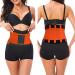 Lumbar brace Men's Elastic Corset Back Lumbar Brace Support Belt Waist Orthopedic Posture Corrector Low Back Belt Waist Support men Orange X-Large