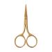 Velour Too Sharp Lash Scissors - Gold Stainless Steel - Small Hair Scissors for Brows, False Lashes, and Facial Hair - Pointed and Sharp Tip Shape Cutter - Portable Beauty Tool