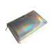 Nail stamp slab holder with 216 compartments laser silver rectangular round square manicure nail art nail stamp ablum collection with a double zipper