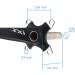 Goyappin 170mm 104 BCD Bike Crank Arm Set with Bottom Bracket, Chainring Bolts - Road Mountain Bicycle Cranksets (1 Pair) - Black - Buy Online on GoSupps.com