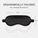 OLESILK Silk Sleep Mask Eye Mask Blindfold for Full Night's Sleep, Travel & Nap - Double Layer Filling, Elastic Strap, Luxury Bag & Ear Plugs - Black - Buy Online on GoSupps.com