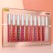 FAEYLI 9Pcs Matte Liquid Lipstick + 1Pcs Lip Plumper Set | Long Lasting & Waterproof Lip Gloss Kit - Buy Online on GoSupps.com
