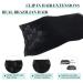 Doores Clip-In Extensions Real Hair - Low Black 60cm (24 inch) 120g - 7 Pieces Natural Straight Hair Extensions - Buy Online on GoSupps.com