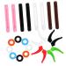 Doitool 1 set portable glasses hook glasses ear brick holder Exchange glasses brick brick stuffing glasses made of silicone portable glasses slide slippery silica gel glasses
