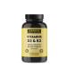 Warrior Strong Wellness Vitamin D3 and K2 Supplement - 5000IU Vitamin D3 and 180MCG Vitamin K2 Supplement - Immune, Heart Health - 2 Month-Supply, 60 Veggie Capsules