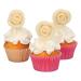 FunCakes White Marzipan Roses - Set of 6 Small Decorative Edible Flowers for Cakes & Treats - Ideal for International Shipping - Buy Online on GoSupps.com