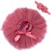 YONKINY Tutu Skirt & Headband Set for Newborn Baby Photography | Princess Tulle Skirt for Birthday Photos | 6 Months Rossa Anguria - Buy Online on GoSupps.com