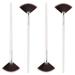 SAVITA 4Pcs Fan Brushes Fan Mask Brush Soft Facial Brushes Tools Facial Mask Applicator Brush Face Mask Brushes Makeup Brushes for Peel Sleeping Mask Mud Mask Makeup(Gradient Brown) 20.5cm/8 inches gradient brown