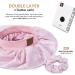 Satin Silk Bonnet for Curly Hair - Double Layer Light Pink Sleep Cap for Women - Buy Online on GoSupps.com
