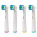4 pieces toothbrush heads compatible with most Braun Oral-B electric toothbrushes 4 pieces Dentia replacement toothbrush head