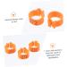 Beavorty 200 Pcs Pigeon Anklet Plastic Ducks Parrot Pigeon Identification Ring Baby The Bird Meat Pigeon 1.3X1.3CMx2pcs Orangex2pcs - Buy Online on GoSupps.com