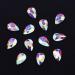 Tisslan 100pcs Crystal AB Foiled Pear Shape Flatback Rhinestone Set for Nail Art Decorations - DIY Supplies - Buy Online on GoSupps.com