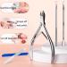 Stainless Steel Cuticle Trimmer Nippers Pusher Clippers Set with 10-in-1 Remover Cutter and Nail File - Includes Box - 5pcs Nail Knifes for Dead Skin Removal - Buy Online on GoSupps.com