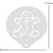 TRIXES Set of 3 Christmas Items Stencil Coffee Kit Santa Snowflake and Gingerbread - Buy Online on GoSupps.com