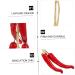 Zerodeko 3pcs String Faux Paprika Vegetables Artificial Chili Ornament Hanging Accessory Black Pepper Desktop Dark Redx3pcs 47X11X7CMx3pcs - Buy Online on GoSupps.com