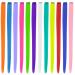 12 Pcs Rainbow Party Highlights 22 inch Clip in Hair Extensions - Colorful Synthetic Hairpieces for Women, Kids, and Girls - Buy Online on GoSupps.com