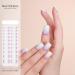 Semi Cured Gel Nails Strips - 20 Stickers Nail Wraps Soft Self - Solid Purple Full Wraps Nail Polish Stickers French Style (French Simple Style) Gradient Violet - Buy Online on GoSupps.com